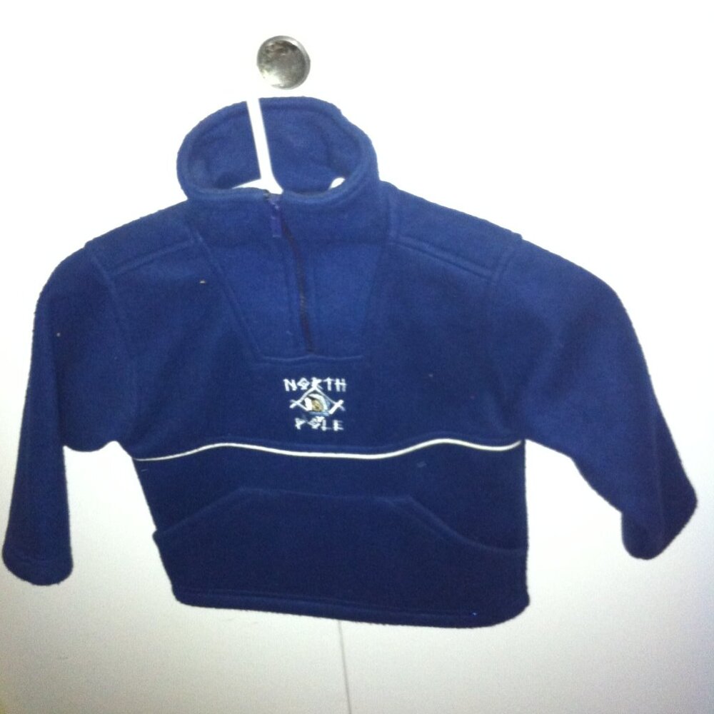 North Pole Blue fleece Sweater Boy 3T